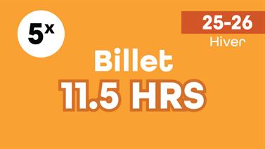 Image for: BILLET - JOURNÉE EXTRA 11.5 HRS - 5 JOURS